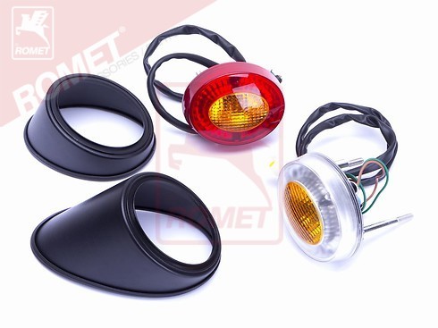 Lampa przednia+tylna do w?zka bocznego R400